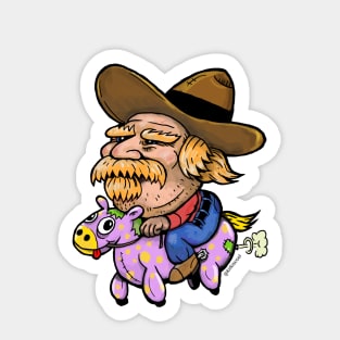 Inflatable Horse Cowboy Sticker